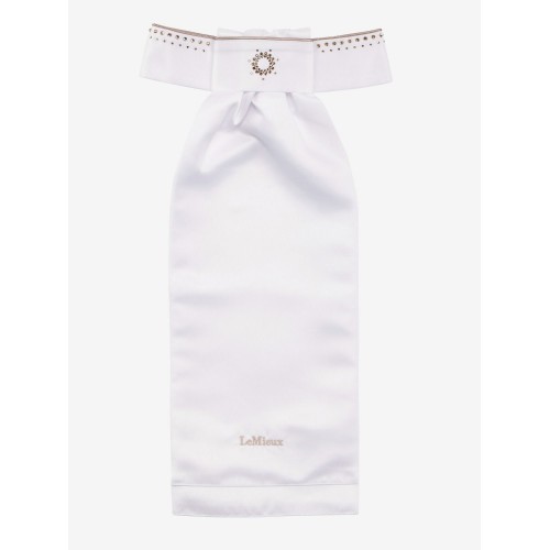 LeMieux CORE Brilliance Stock Tie White/Espresso