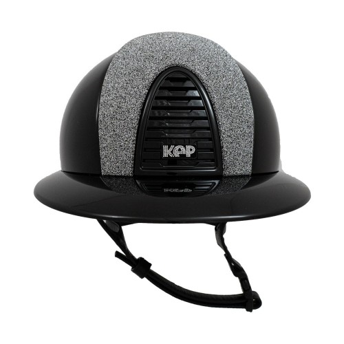 KEP Italia Cromo 2.0 Polish Black Polo Vanity Silver Cristalli KEP Logo
