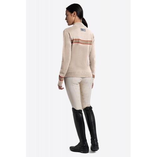 RG FW25 RG Wool Blend Half Zip Sweater Women