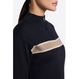 RG FW25 RG шерстяной Blend с короткой молнией свитер женский