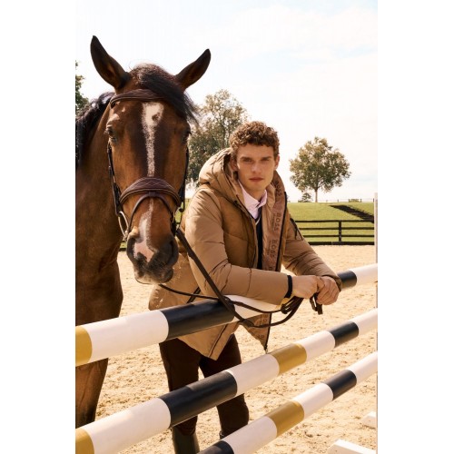 BOSS Equestrian FW25 Men's Cord Puffer Jacket Tomas