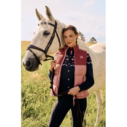 BOSS Equestrian FW25 Puffer Gilet Viola