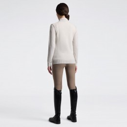 Cavalleria Toscana FW25 CT Pure шерстяной женский с короткой молнией водолазка свитер