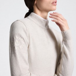 Cavalleria Toscana FW25 CT Pure шерстяной женский с короткой молнией водолазка свитер