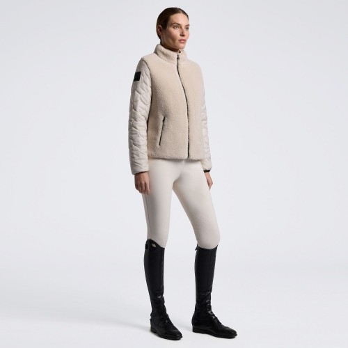 Cavalleria Toscana FW26 CT Teddy Bear Fleece + Nylon Women's Zip-Up Jacket