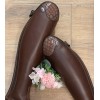 DeNiro Tricolore Salentino 01 Smooth Brown - Lucido Bistro/Patent Moka piping/Rose gold Stones