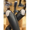 De Niro Salentino/02 Top Regal Pink Black Patent Piping Stones Rose gold