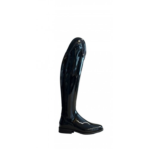 DeNiro Bellini 12 Patent Black G24 Rondine W/10 cm Ultra Fine Rocks Swarovski GG08 + New Knee Comfort