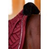 Equestrian Stockholm FW25 Holiday Jump Saddle Pad Vegan Fur Crystal Bordeaux