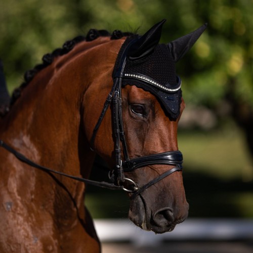 Equestrian Stockholm All Black Glimmer Ear Net