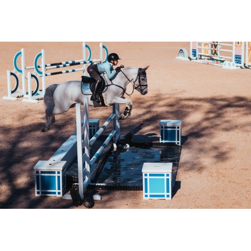 Equestrian Stockholm Ice Blue Pearl Jump Saddle Pad