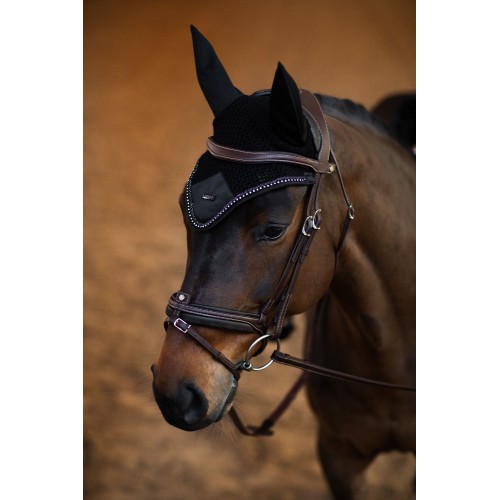 Equestrian Stockholm FW25 Holiday Ear Net Crystal Black