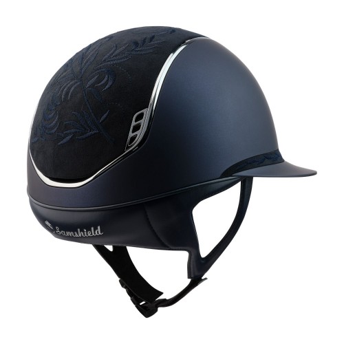 Samshield 2.0 Miss Shield Blue Flower Embroidery Chrome Black