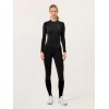 Equestrian Stockholm All Black Riding Tights Knee Grip Movement