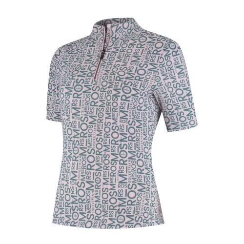 Mrs. Ros SS26 Multi-Logo Training Shirt Blush Noir