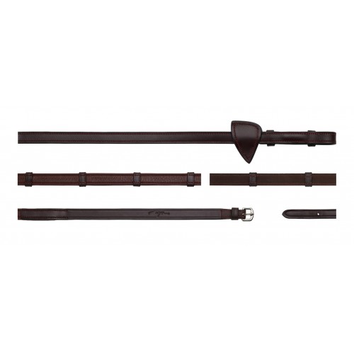 Dyon 5/8" Hunter Reins with 7 Leather Keepers New English Collection