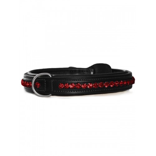Equestrian Stockholm Bordeaux dog collar