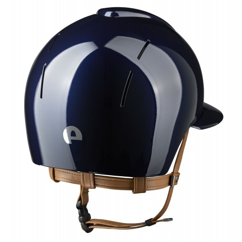 KEP Italia Smart Nova Metal Polish Blue with Cognac Strap