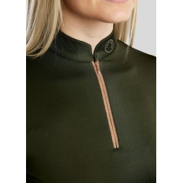 Montar FW25 MoGlenda с длинным рукавом рубашка розовым золотом Tape