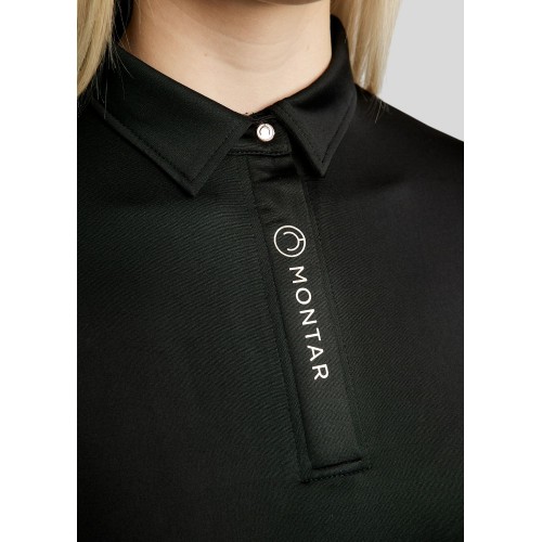 Montar FW25 MoSusan LS Polo Rosegold Print and push button