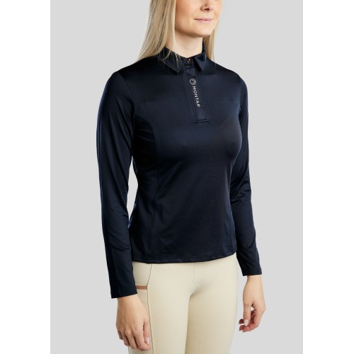 Montar FW25 MoSusan LS Polo Rosegold Print and push button