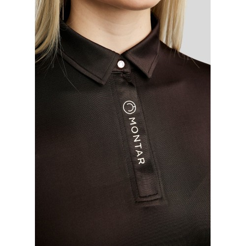 Montar FW25 MoSusan LS Polo Rosegold Print and push button