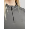 Montar SS26 MoPearl Pintuck Short-Sleeve Polo Grey