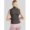 Montar SS26 MoPearl Pintuck Sleeveless Polo Slate Grey