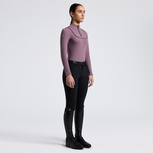 Cavalleria Toscana FW25 CT L/S Warm Jersey w/Piping Training Polo Women's