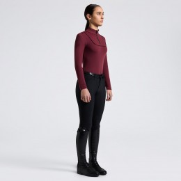 Cavalleria Toscana FW25 CT L/S тёплый джерси w/Piping тренировочный женское поло