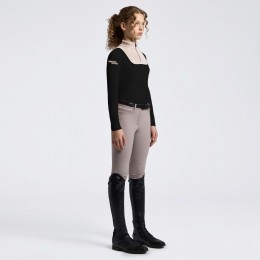 Cavalleria Toscana FW26 CT L/S тёплый джерси тренировочный поло для девочек