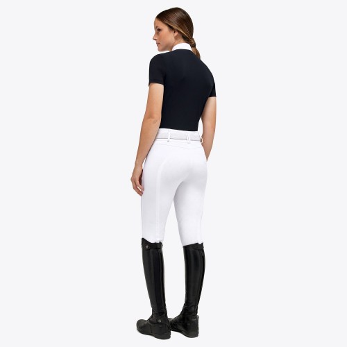 Cavalleria Toscana FW'23 Tech Piquet Button S/S Competition Polo Women