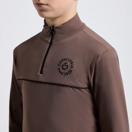 Cavalleria Toscana FW25 CT L/S тёплый джерси с Piping для мальчиков' тренировочный поло
