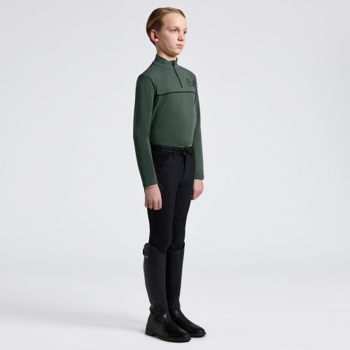 Cavalleria Toscana FW25 CT L/S Warm Jersey with Piping Boys' Training Polo