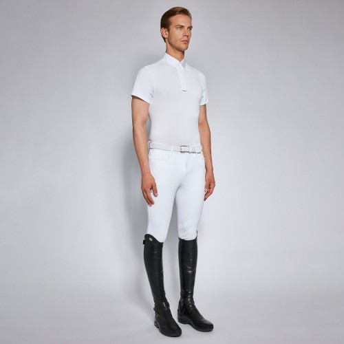 Cavalleria Toscana SS'24 CT Tech Piqué S/S Competition Button Polo Men's Competition Shirt