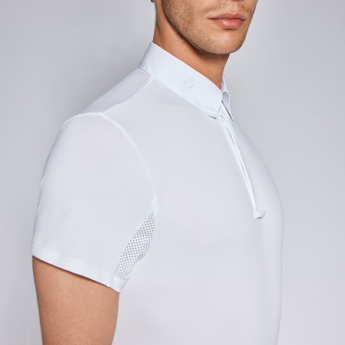 Cavalleria Toscana SS'24 CT Tech Piqué S/S Competition Button Polo Men's Competition Shirt