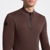 Cavalleria Toscana FW25 CT Tech Wool Half Zip Training L/S Turtleneck Men