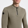 Cavalleria Toscana FW25 CT Tech Wool Half Zip Training L/S Turtleneck Men