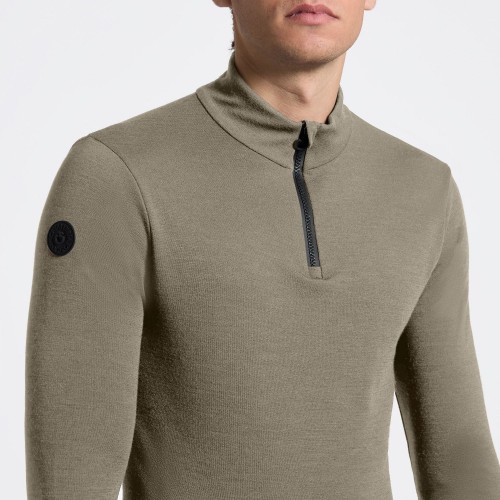 Cavalleria Toscana FW25 CT Tech Wool Half Zip Training L/S Turtleneck Men
