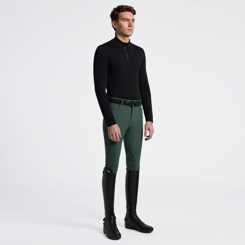 Cavalleria Toscana FW25 CT Tech Wool Half Zip Training L/S Turtleneck Men