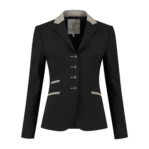 Juul C black/taupe show jacket with Swarovski