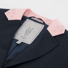 Juul C фрак тёмно-синий с Rose details swarovski