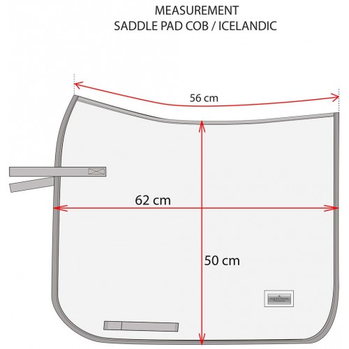 Equestrian Stockholm Steel Blue Dressage Saddle Pad
