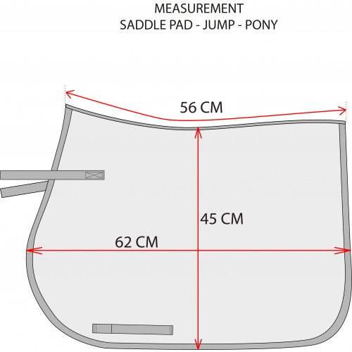 Equestrian Stockholm Steel Blue Spring Saddle Pad