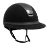 Samshield 2.0 Miss Shield Black Alcantara Leather Top Frontal Band Chrome Black