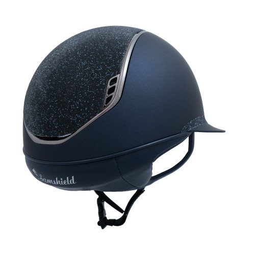 Samshield 2.0 Miss Shield Blue Crystal Fabric Top Frontal Summer Night Chrome Black Trim Blazon