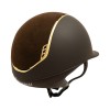 Samshield 2.0 Brown Alcantara Top Chrome Gold Trim Blazon