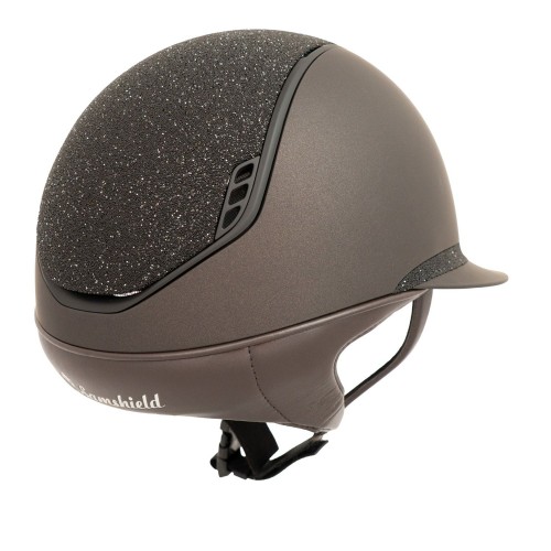 Samshield 2.0 Miss Shield Shadowmatt Brown Black Crystal Fabric Top Frontal Band Matt Black Trim + Blazon