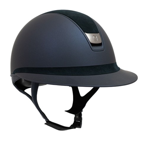 Samshield 2.0 Miss Shield Blue Alcantara Top Frontal Band Matte Trim Black Chrome Blazon