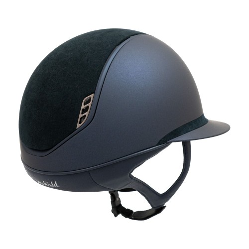 Samshield 2.0 Miss Shield Blue Alcantara Top Frontal Band Matte Trim Black Chrome Blazon